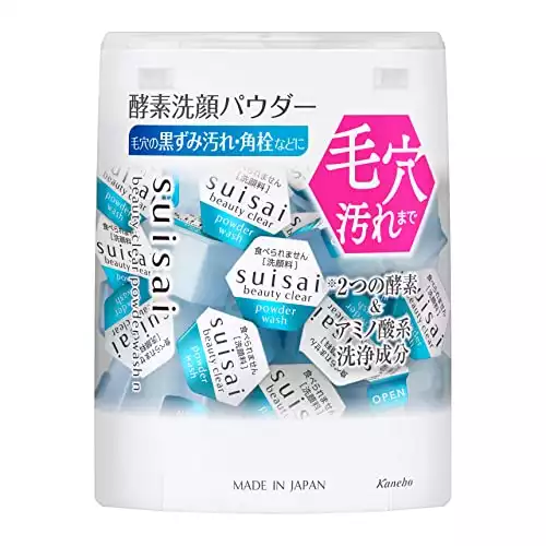 Suisai, step size beauty clear powder wash